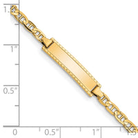 14k Children's Anchor Link ID Bracelet-BID99-6
