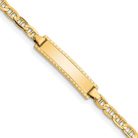 14k Children's Anchor Link ID Bracelet-BID99-6