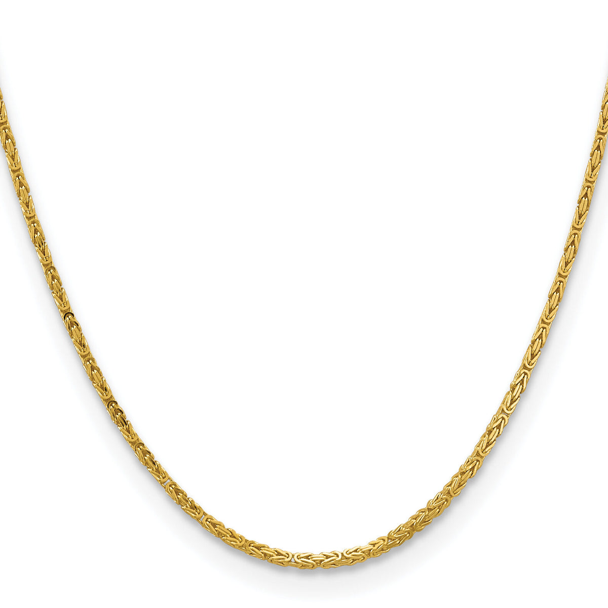 14k 2mm Byzantine Chain-BIZ050-22