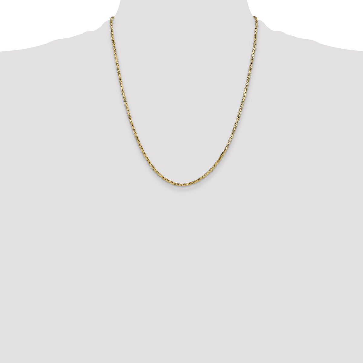 14k 2mm Byzantine Chain-BIZ050-22