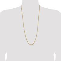 14K 30 inch 2mm Byzantine with Lobster Clasp Chain-BIZ050-30