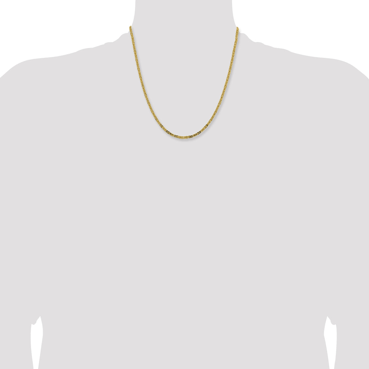 14k 2.5mm Byzantine Chain-BIZ070-20