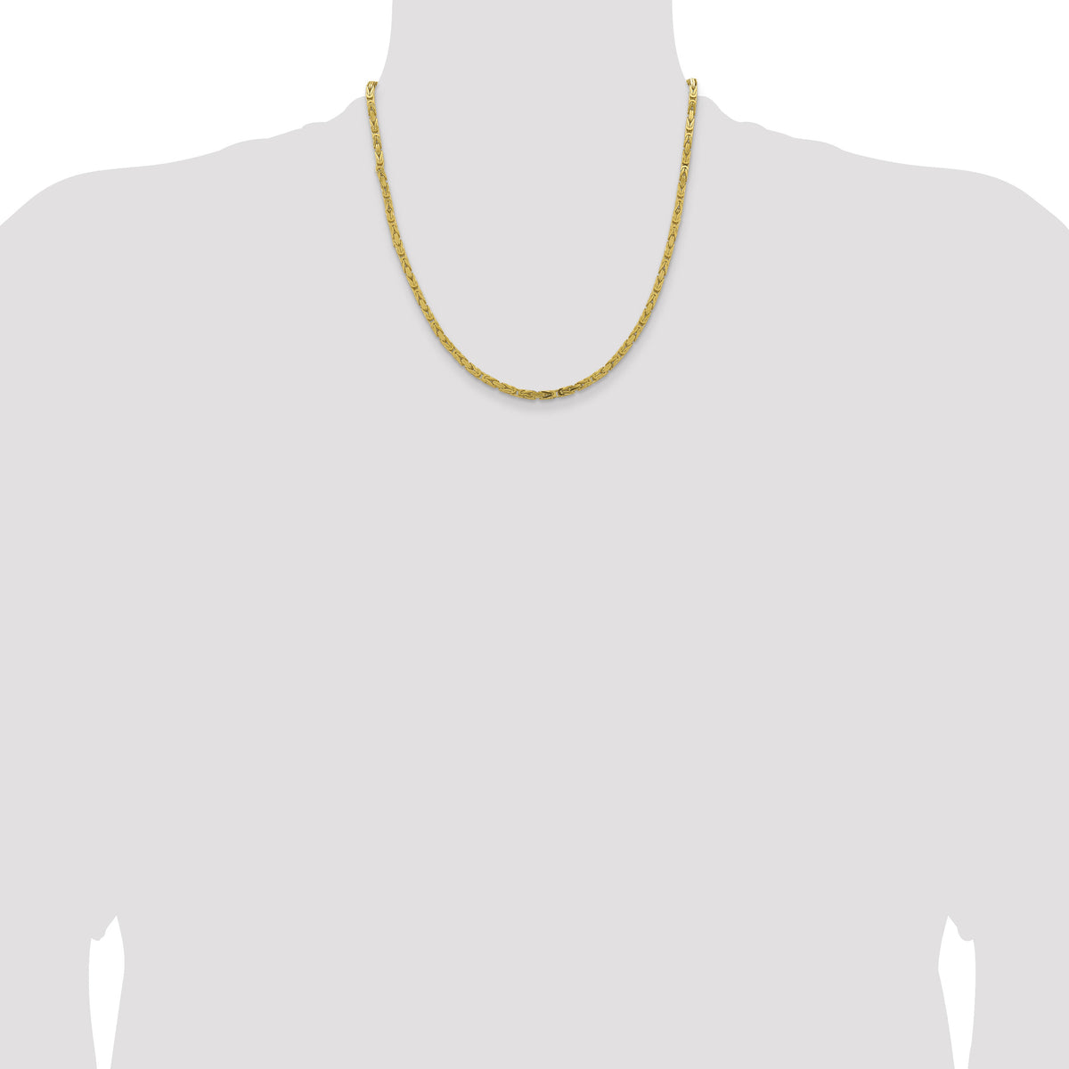 14k 3.25mm Byzantine Chain-BIZ090-20