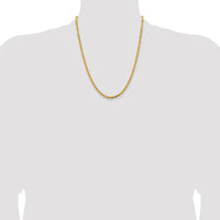 14K 22 inch 3.25mm Byzantine with Lobster Clasp Chain-BIZ090-22