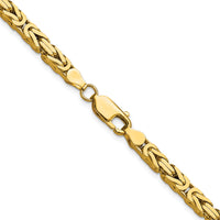 14k 4mm Byzantine Chain-BIZ110-18