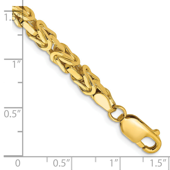 14k 4mm Byzantine Chain-BIZ110-7