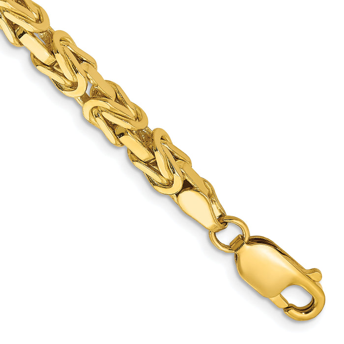 14k 4mm Byzantine Chain-BIZ110-7