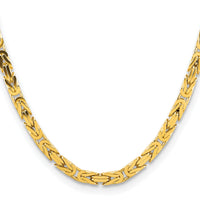 14k 5.25mm Byzantine Chain-BIZ150-20