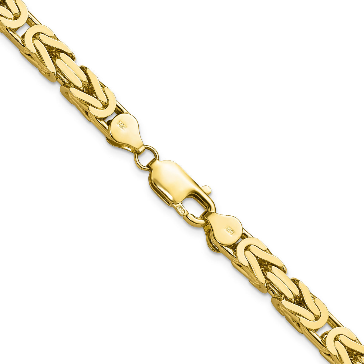 14k 5.25mm Byzantine Chain-BIZ150-20