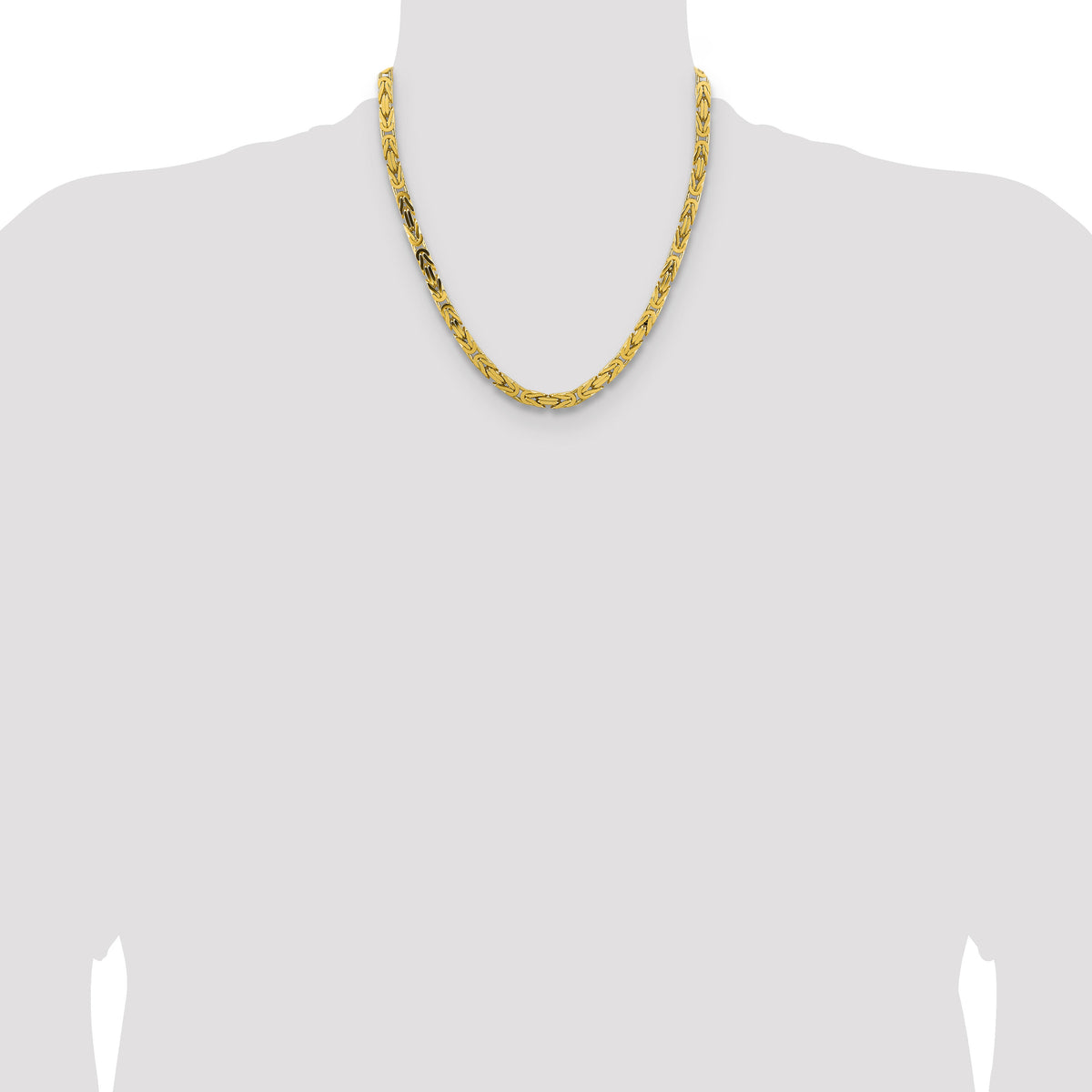 14k 5.25mm Byzantine Chain-BIZ150-20