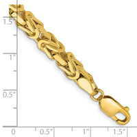 14k 5.25mm Byzantine Chain-BIZ150-8