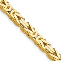 14k 5.25mm Byzantine Chain-BIZ150-24