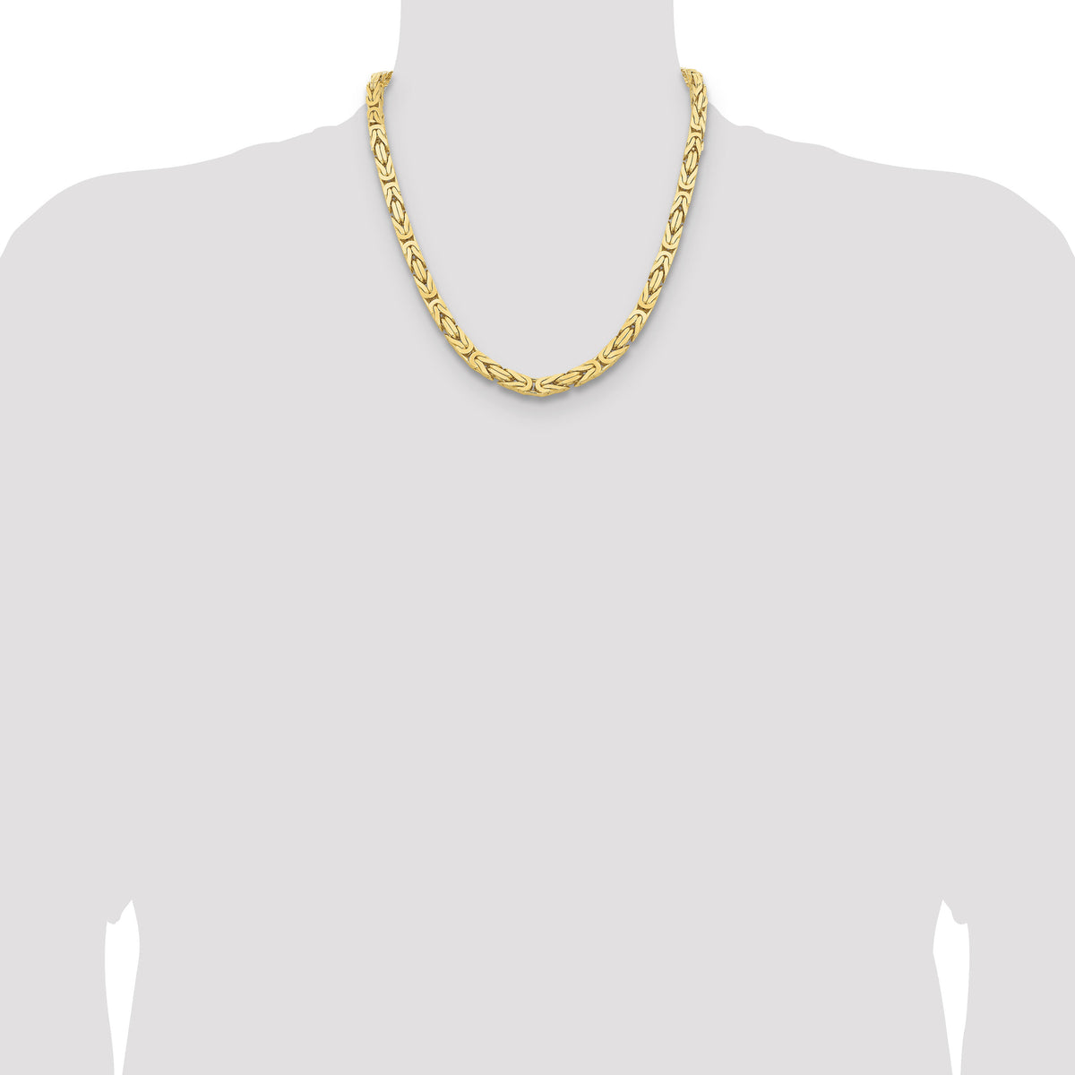 14k 6.5mm Byzantine Chain-BIZ180-20