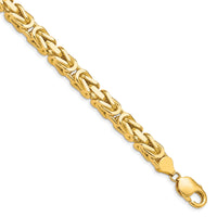 14k 6.5mm Byzantine Chain-BIZ180-8