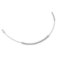 14K White Gold Polished Diamond Paperclip Link Bracelet-BM10272-140-WAA
