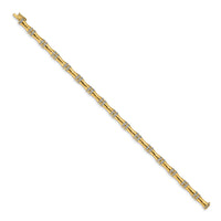 14k Gold Diamond Bamboo Design Bracelet-BM3722-050-YA