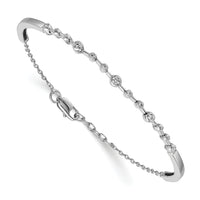 14k White Gold Diamond Bangle Bracelet-BM3724-025-WA