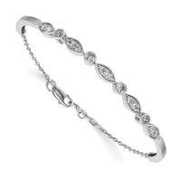 14k White Gold Diamond Bangle Bracelet-BM3725-100-WA