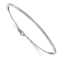 14k White Gold Diamond Bangle Bracelet-BM3726-050-WA