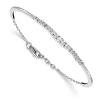 14k White Gold Graduated Diamond Bangle Bracelet-BM3727-075-WA