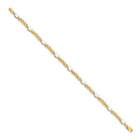 14k Diamond and Oval Opal Bracelet-BM4478-OP-001-YA