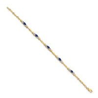 14k Diamond and Sapphire Bracelet-BM4479-SA-001-YA