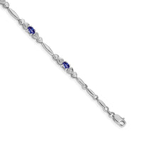 14k White Gold Diamond and Tanzanite Bracelet-BM4479-TZ-001-WA