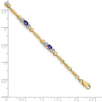 14k Diamond and Tanzanite Bracelet-BM4479-TZ-001-YA