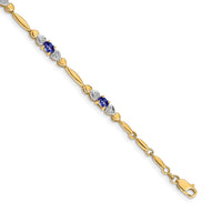 14k Diamond and Tanzanite Bracelet-BM4479-TZ-001-YA