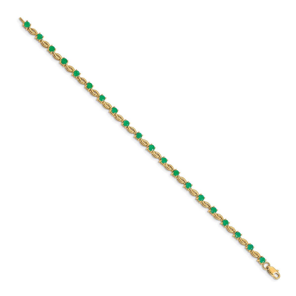 14k Emerald Bracelet-BM4480-EM-Y