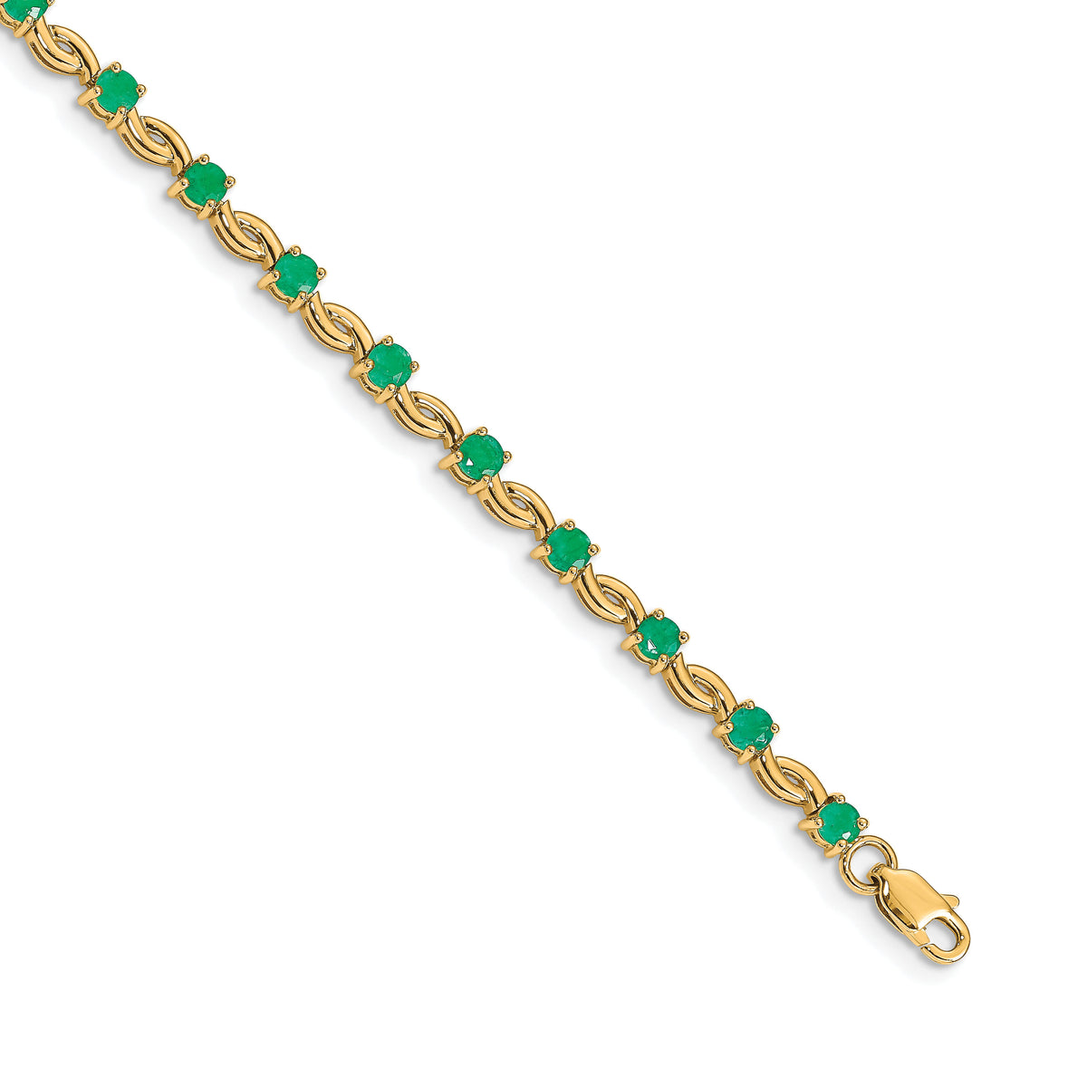 14k Emerald Bracelet-BM4480-EM-Y