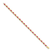 14k Oval Ruby Bracelet-BM4480-RU-Y
