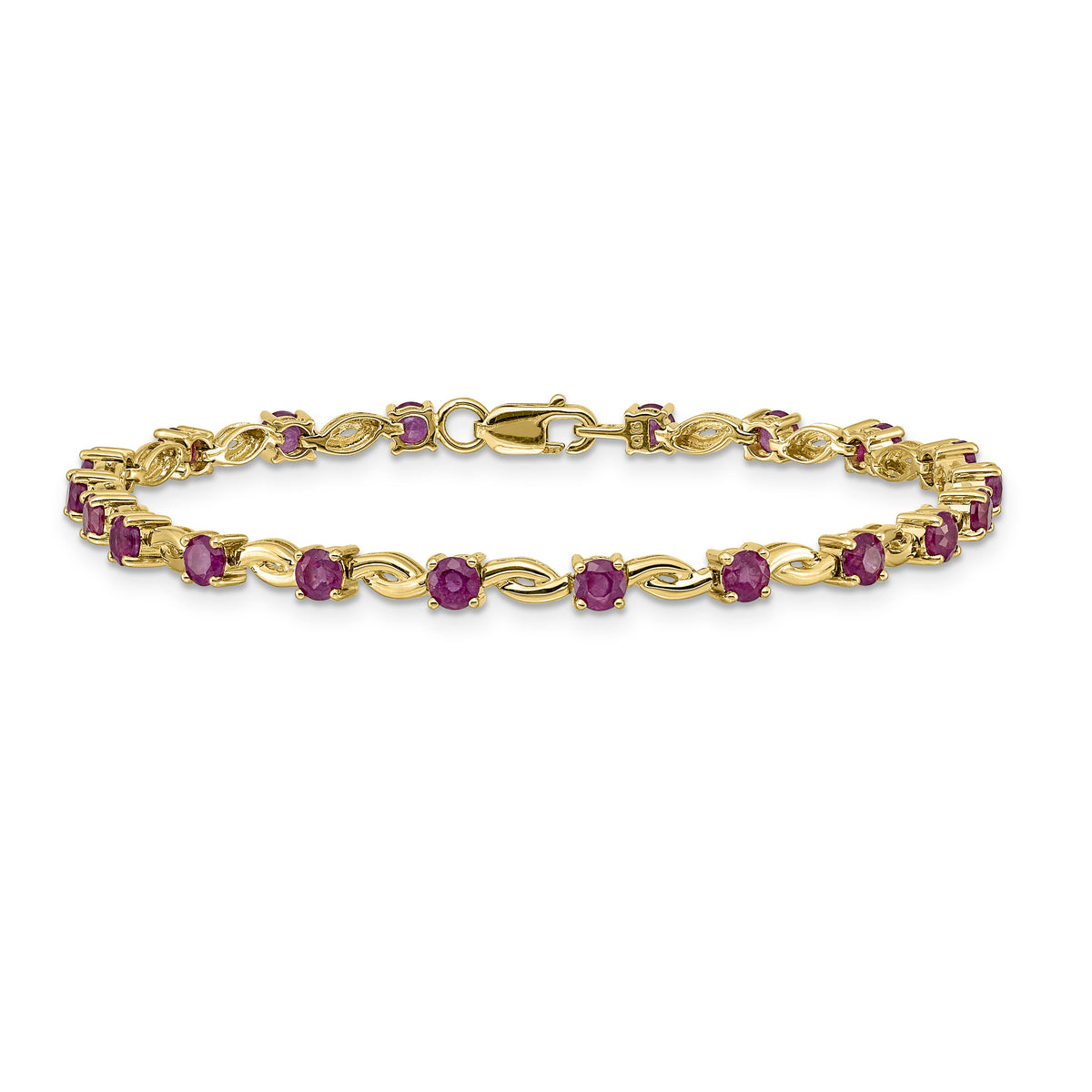 14k Oval Ruby Bracelet-BM4480-RU-Y