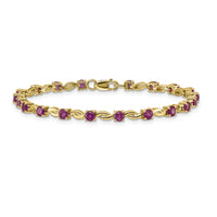 14k Oval Ruby Bracelet-BM4480-RU-Y