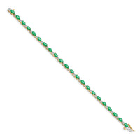 14k Diamond and Emerald Bracelet-BM4481-EM-010-YA