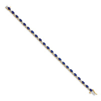 14k Diamond and Sapphire Bracelet-BM4481-SA-010-YA