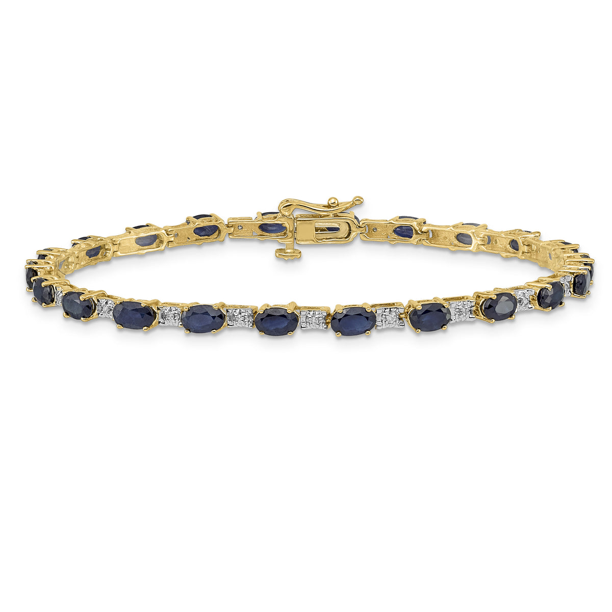 14k Diamond and Sapphire Bracelet-BM4481-SA-010-YA