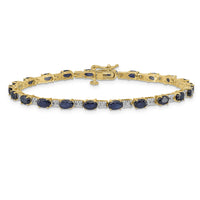 14k Diamond and Sapphire Bracelet-BM4481-SA-010-YA