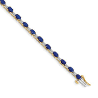 14k Diamond and Sapphire Bracelet-BM4481-SA-010-YA