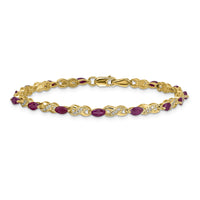 14k Diamond and Ruby Infinity Bracelet-BM4485-RU-015-YA