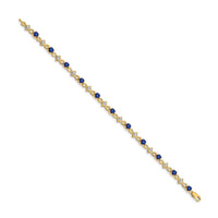 14k Diamond and Sapphire Bracelet-BM4486-SA-010-YA