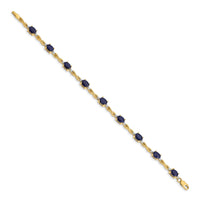 14k Diamond and Sapphire Bracelet-BM4488-SA-025-YA