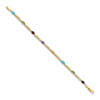 14k Fancy Diamond and Gemstone Rainbow Bracelet-BM4492-RB-001-YA