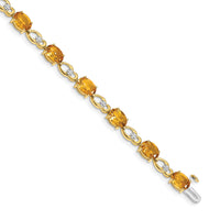 14k Citrine and Diamond Bracelet-BM4496-CI-005-YA