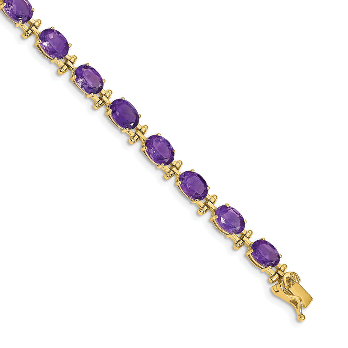 14k Amethyst Bracelet-BM4501-AM-Y