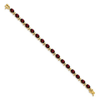 14k Garnet Bracelet-BM4501-GA-Y