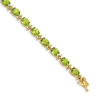 14k Peridot Bracelet-BM4501-PE-Y