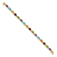 14k Rainbow Gemstone Bracelet-BM4501-RB-Y