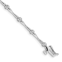 14k White Gold Diamond Bracelet-BM4594-025-WA