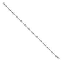 14k White Gold Diamond 7.5in Link Bracelet-BM4596-015-WA